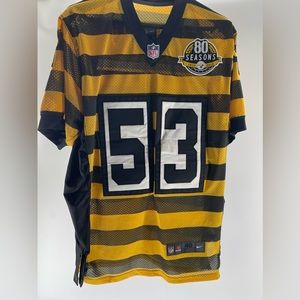 Pittsburg Steelers Maurkice Pouncey 80th anniversary jersey